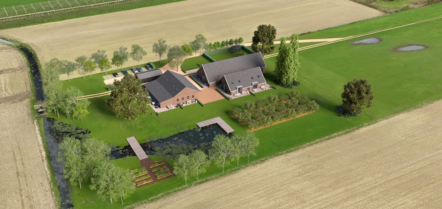 Opdracht, 4 woningen te Cothen.